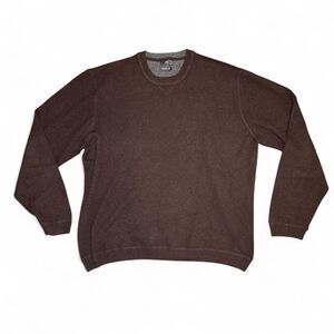 JWN Men’s XXL 100% Cashmere Sweater Brown Crewneck Pullover Soft Luxury Knit